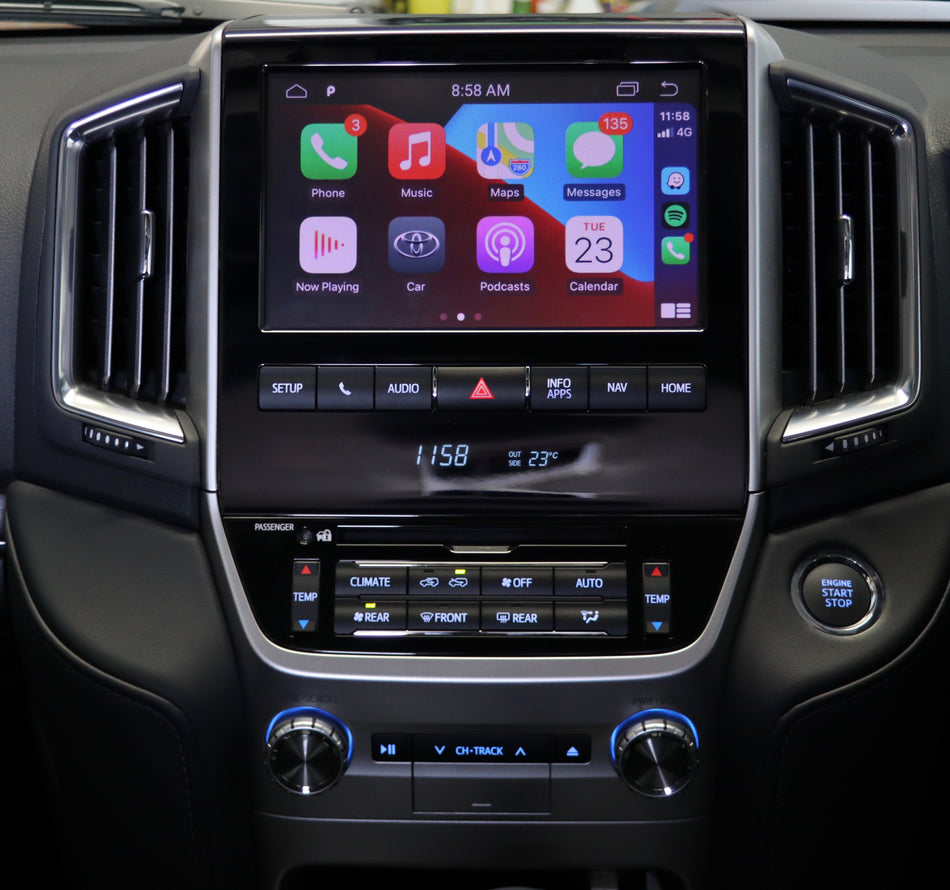 Apple CarPlay / Android Auto Integration to Suit 200 Series LandCruiser (16-21)