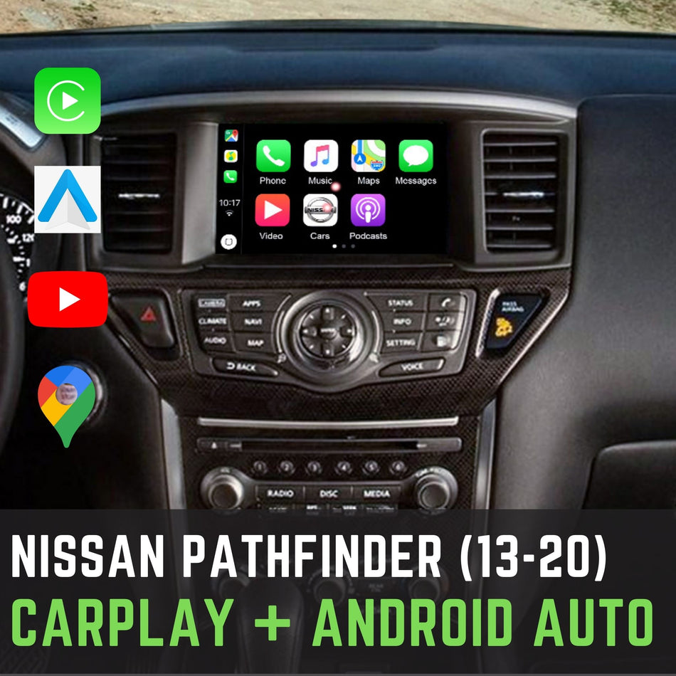 Apple CarPlay + Android Auto Interface to Suit Nissan Pathfinder(13-20)