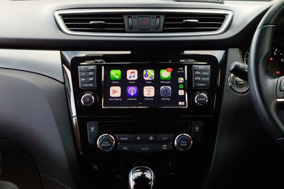 Apple CarPlay / Android Auto Interface to Suit Nissan X-Trail / Qashqai (14-19).